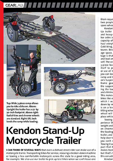 Trailer Test: Kendon Single Ride-Up SRL Stand-Up Trailer