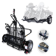 Folding Dirt Bike Trailer, Sport Bike & Scooter Trailer with Jack Stand