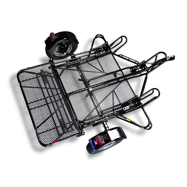 Folding Dirt Bike Trailer, Sport Bike & Scooter Trailer with Jack Stand