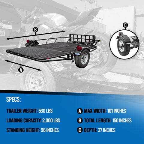 Stand-Up™ Utility Trailer Folding Multi-Purpose Utility Trailers