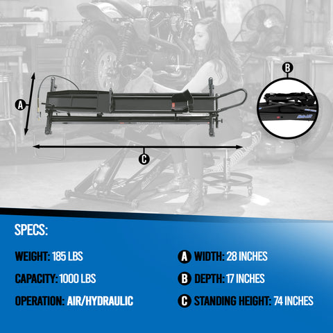 Stand-Up™ Folding Motorcycle Lift