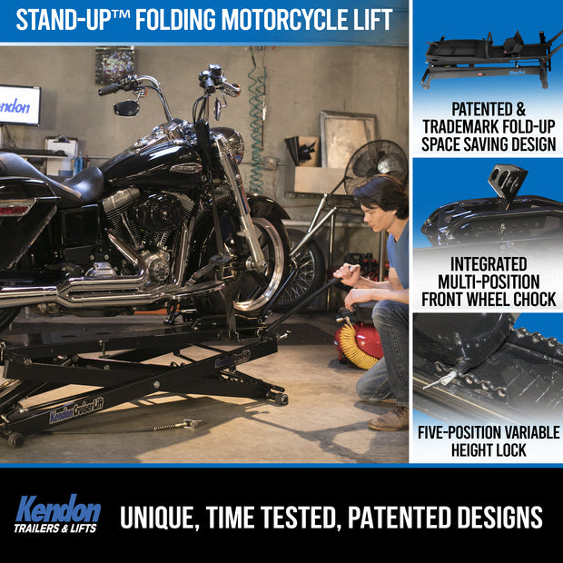 Stand-Up™ Folding Motorcycle Lift