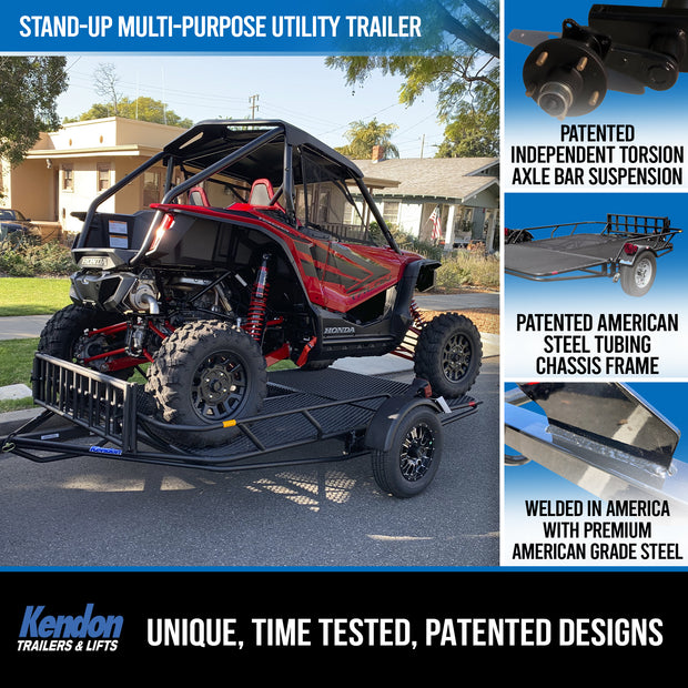 Stand-Up™ Utility Trailer Folding Multi-Purpose Utility Trailers