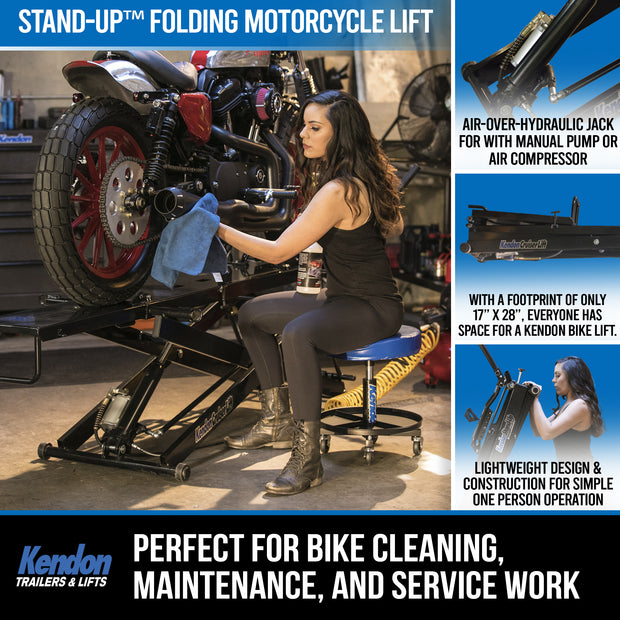Stand-Up™ Folding Motorcycle Lift