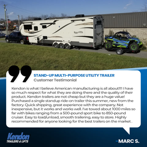 Stand-Up™ Utility Trailer Folding Multi-Purpose Utility Trailers