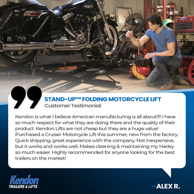 Stand-Up™ Folding Motorcycle Lift