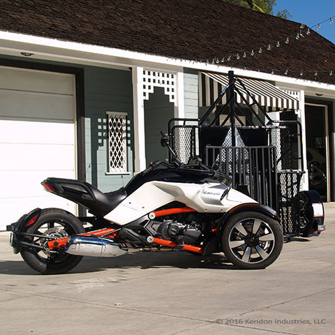 Trike and Spyder Ride-Up SRL Stand-Up Motorcycle Trailer