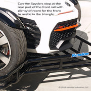 Factory Blemish Model [RED]- Trike/Spyder Ride-Up SRL Stand-Up Motorcycle Trailer