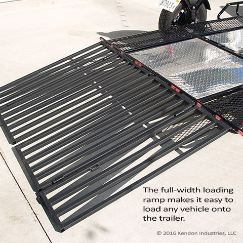 Factory Blemish Model [RED]- Trike/Spyder Ride-Up SRL Stand-Up Motorcycle Trailer