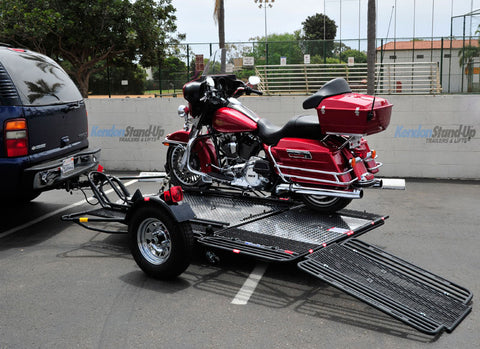 Dual Ride-Up SRL Trailer with Harley