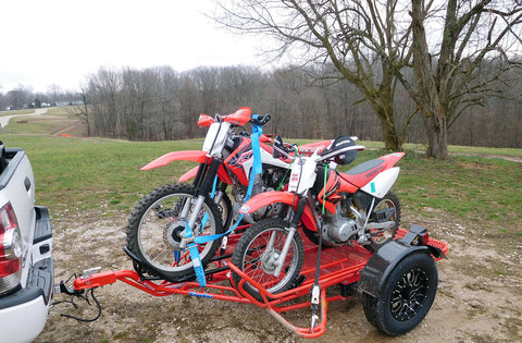 Red Dirtbike Trailer