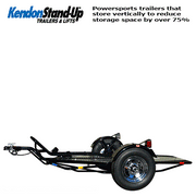Go! Series Dual Rail Ride-Up Folding Motorcycle Trailer