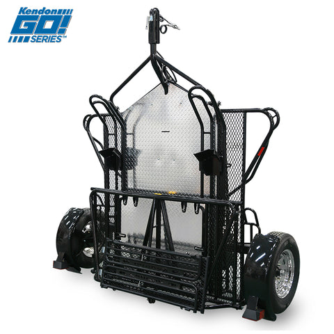 Go! Series Dual Ride-Up Motorcycle Trailer Folded