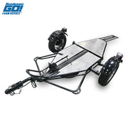 Go! Series Single Stand-Up Motorcycle Trailer Unfolded